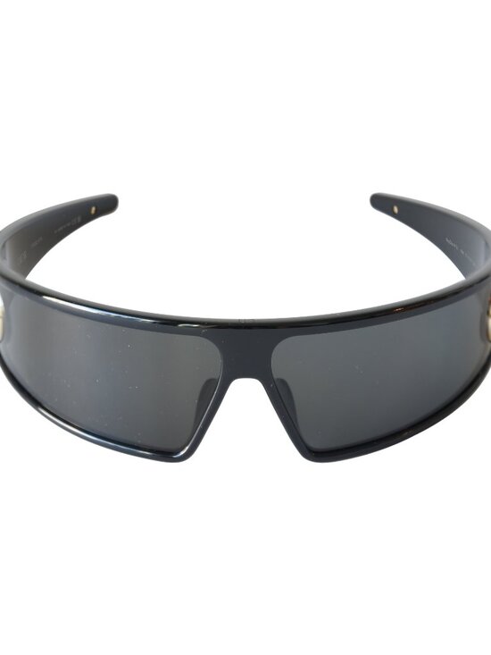 Dior VeryDior M1U Nylon Frame Gold-Finish Metal CD Signatures Shield Sunglasses